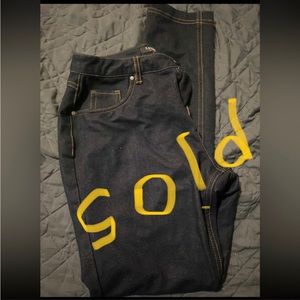 Savage Art Stretch Leggings/Denim